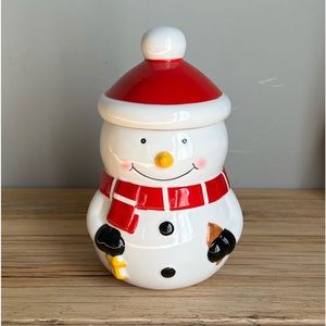 NIB Gibson Snowman Cookie/Candy Jar